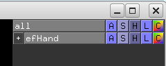 Applied the group command to the proteins via: "group efHand, *"