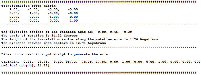 Some basic information is printed in the screen