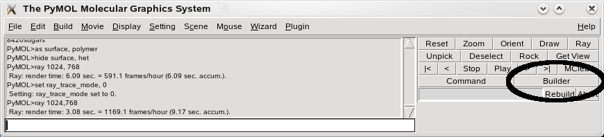 Builder button in the GUI
