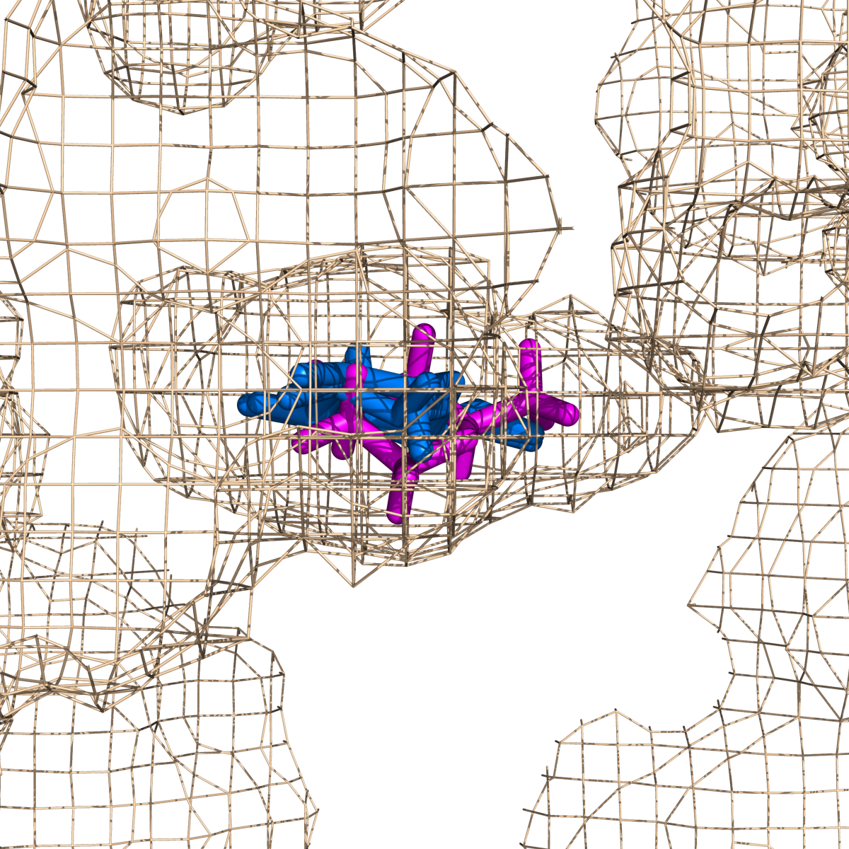Using mesh is a great way to show enclosed pockes.