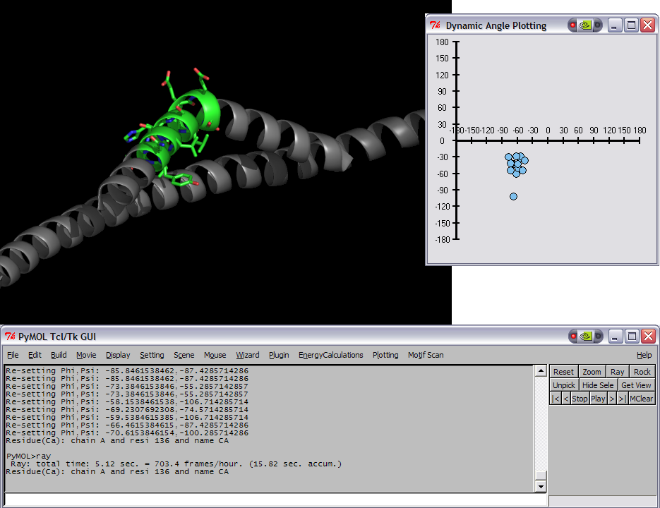 Modified pose and plot of 1ENV