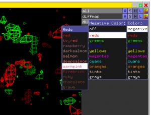 Negative color (C > negative) menu of an isomesh object